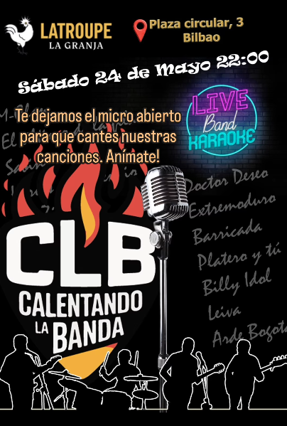 Live Band Karaoke en LATROUPE (LA GRANJA)